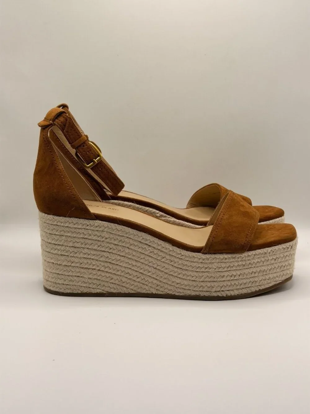 Veronica Beard Womens Gianna Suede Platform Wedge Espadrilles Sz 10.5 M